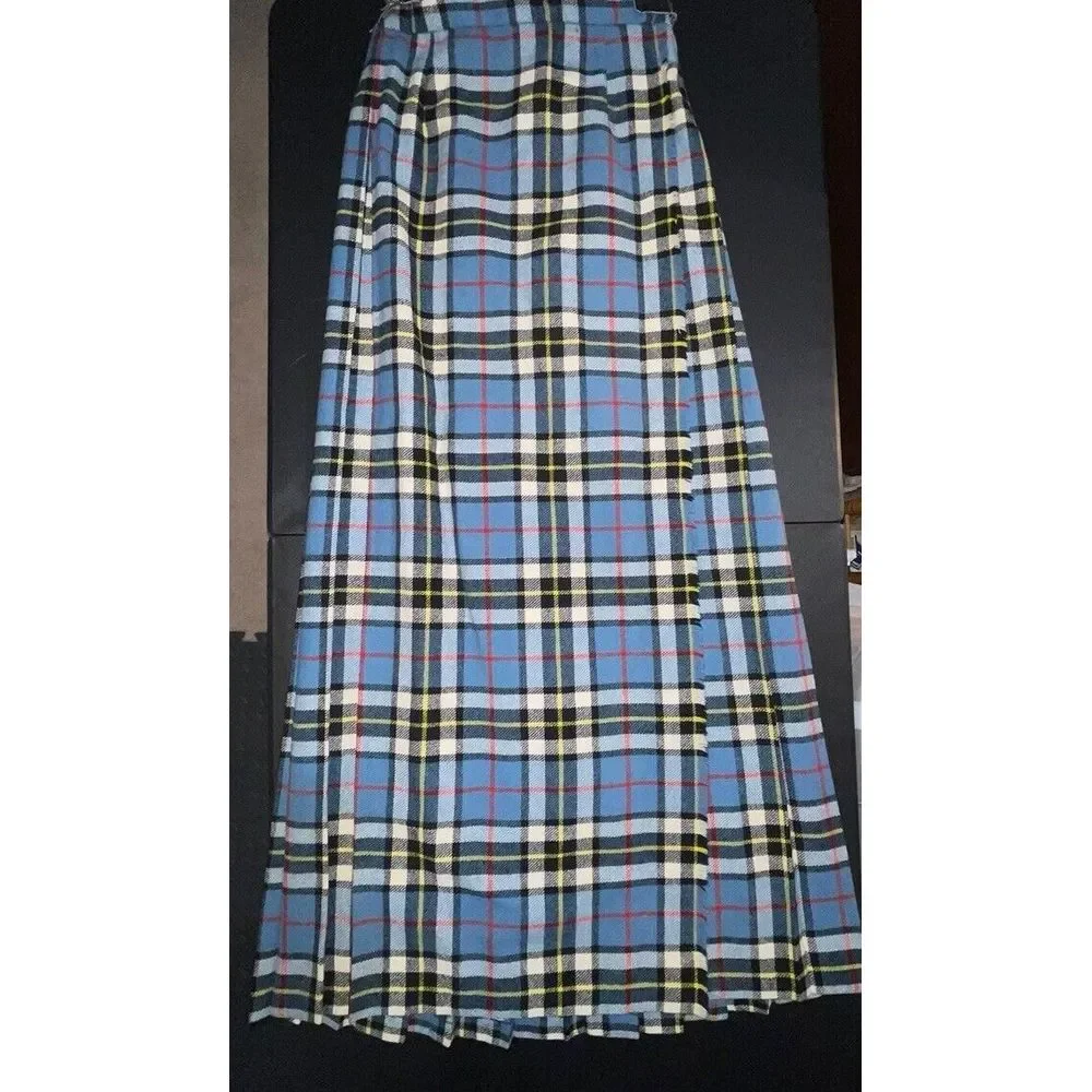 COBRA Full Length Long Tartan Kilt For Women 100% WOOL‎